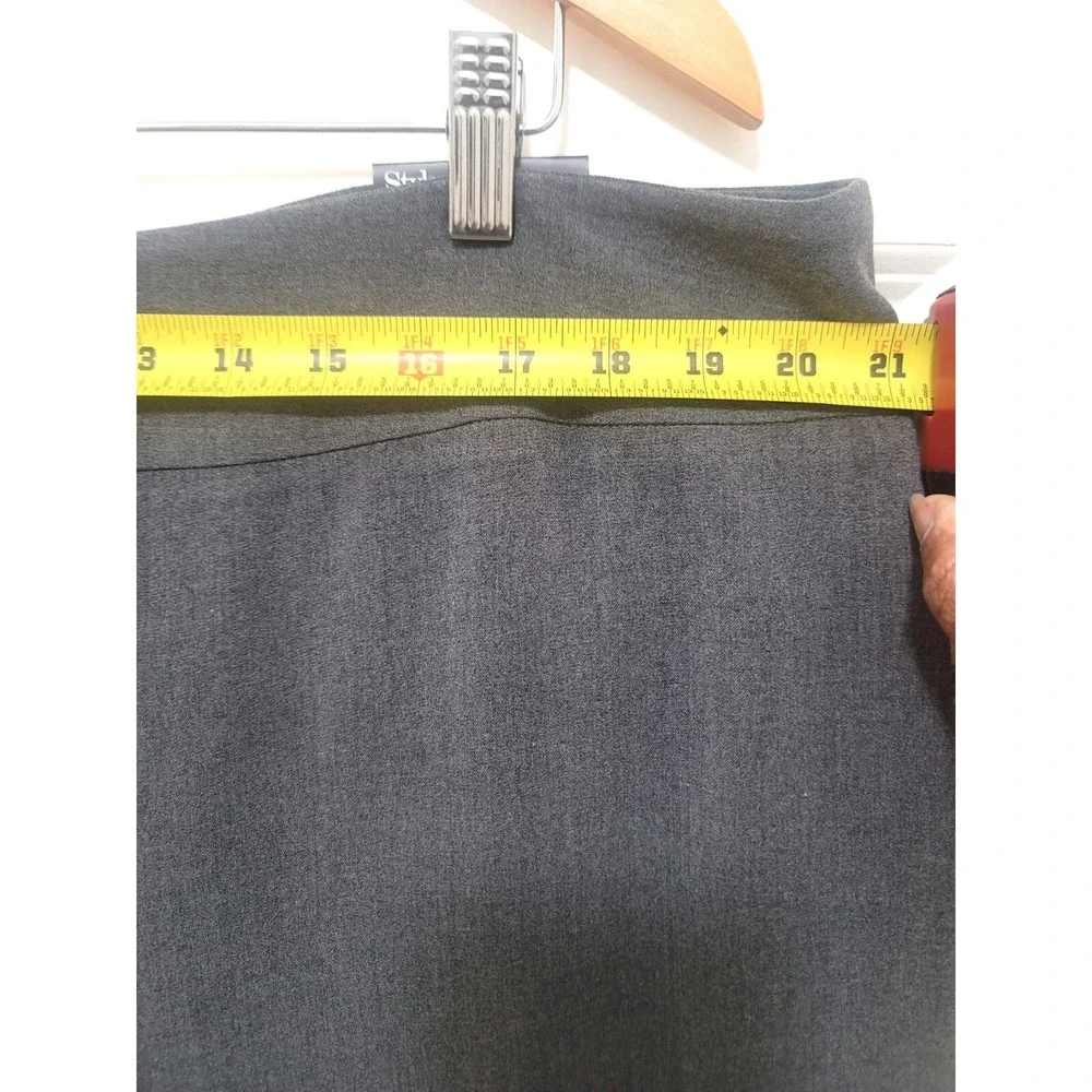NEW Style & Co Plus Size Women's 20W Gray Trousers Stretch Wide Leg‎ Formal Pant